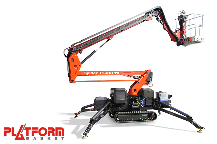 Vielseitige Spinnenarbeitsbühne mit Fly Jib