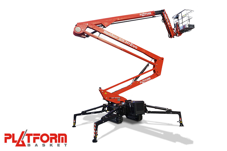 Vielseitige Spinnen-Raupen-Arbeitsbühne mit Fly-Jib